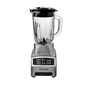 Licuadora Black & Decker BL1840MS negra con vaso de vidrio de 1.25 litros